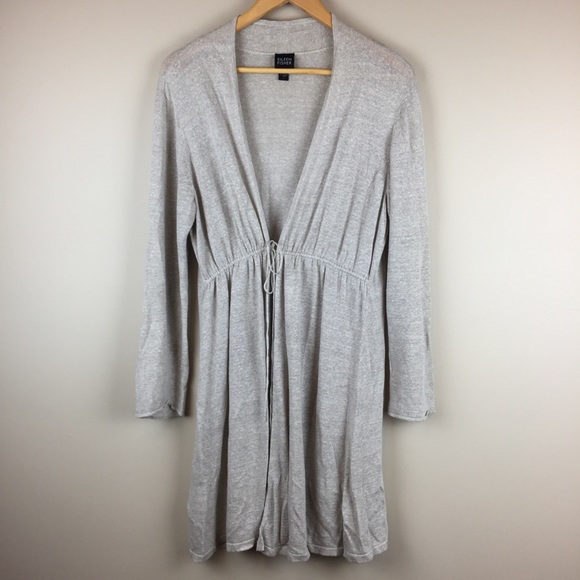 cinched waist cardigan